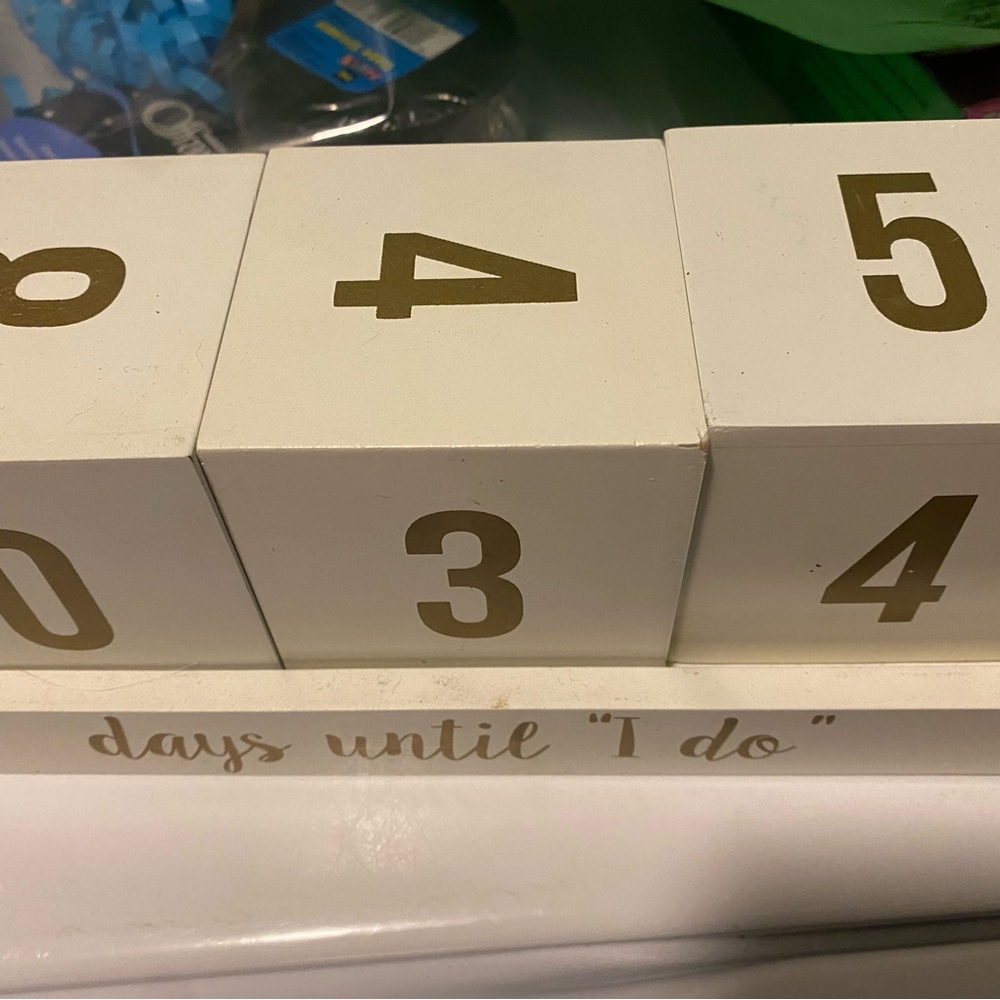 Wedding Countdown Block Set - Picture 2 of 3